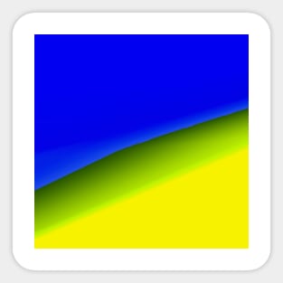 blue yellow green abstract texture Sticker